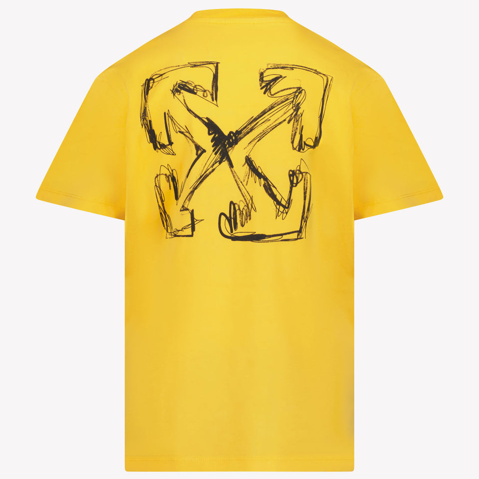 Off-White Kinder Jongens T-Shirt In Geel