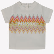 Missoni Bebé Chicas Camiseta Blanco