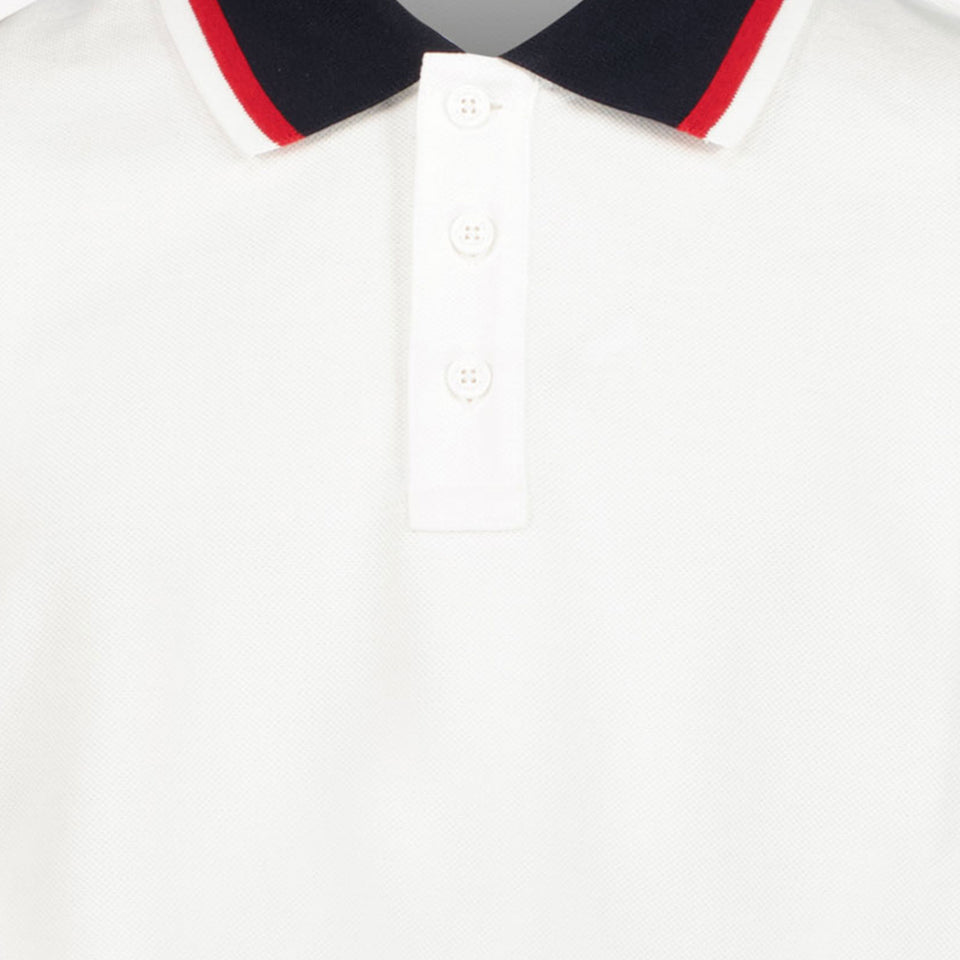 Moncler Ragazzo Ragazzi Polo Bianco