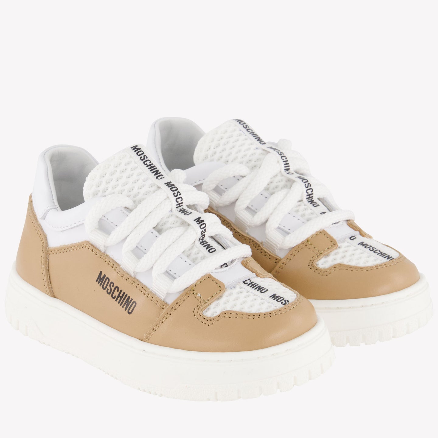 Moschino Unisex Zapatillas Beige