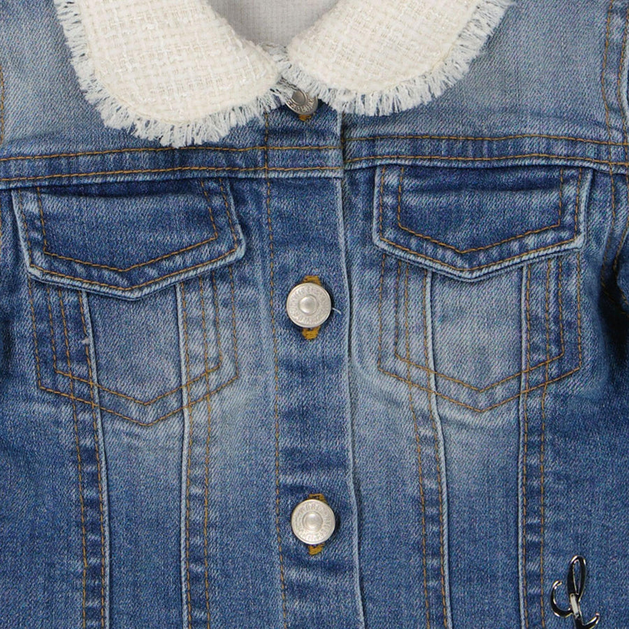 LapHouse Baby Mädchen Jacke Jeans