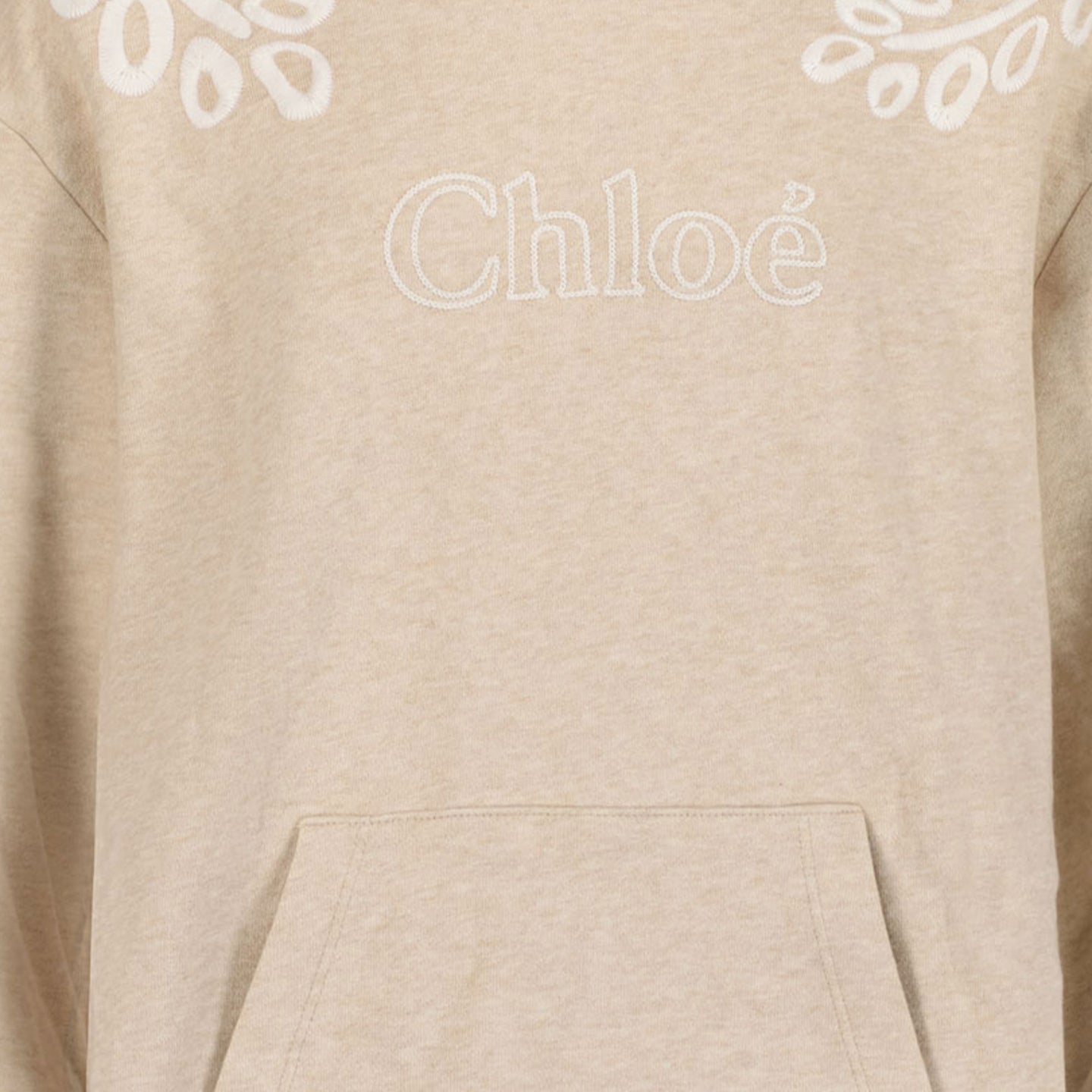 Chloé chicas vestido beige