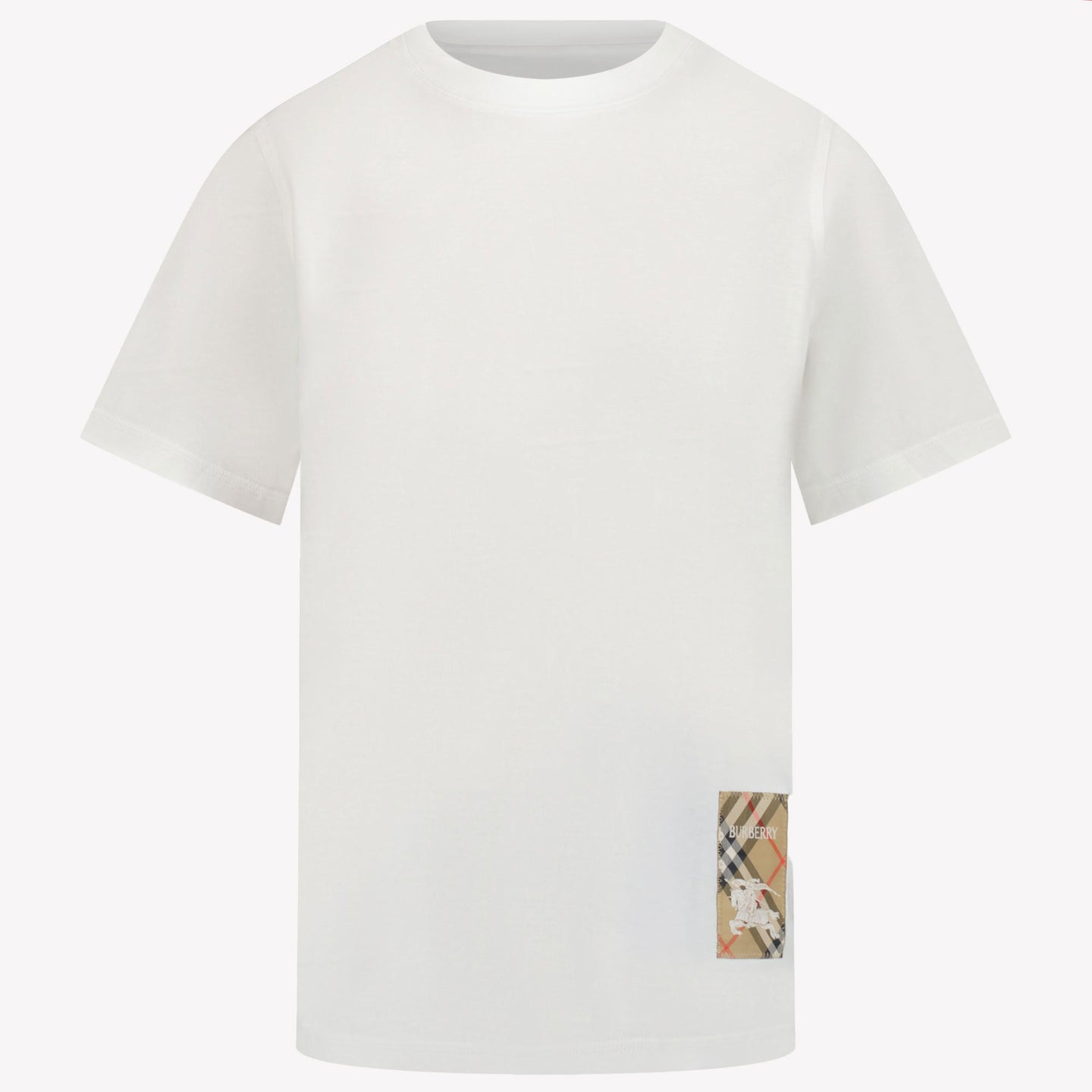 Burberry Cèdre Kinder Garçons T-shirt Blanc