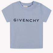 Givenchy Tričko s chlapeckými chlapci světle modré
