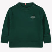 Tommy Hilfiger Bambino Ragazzi Maglione Verde