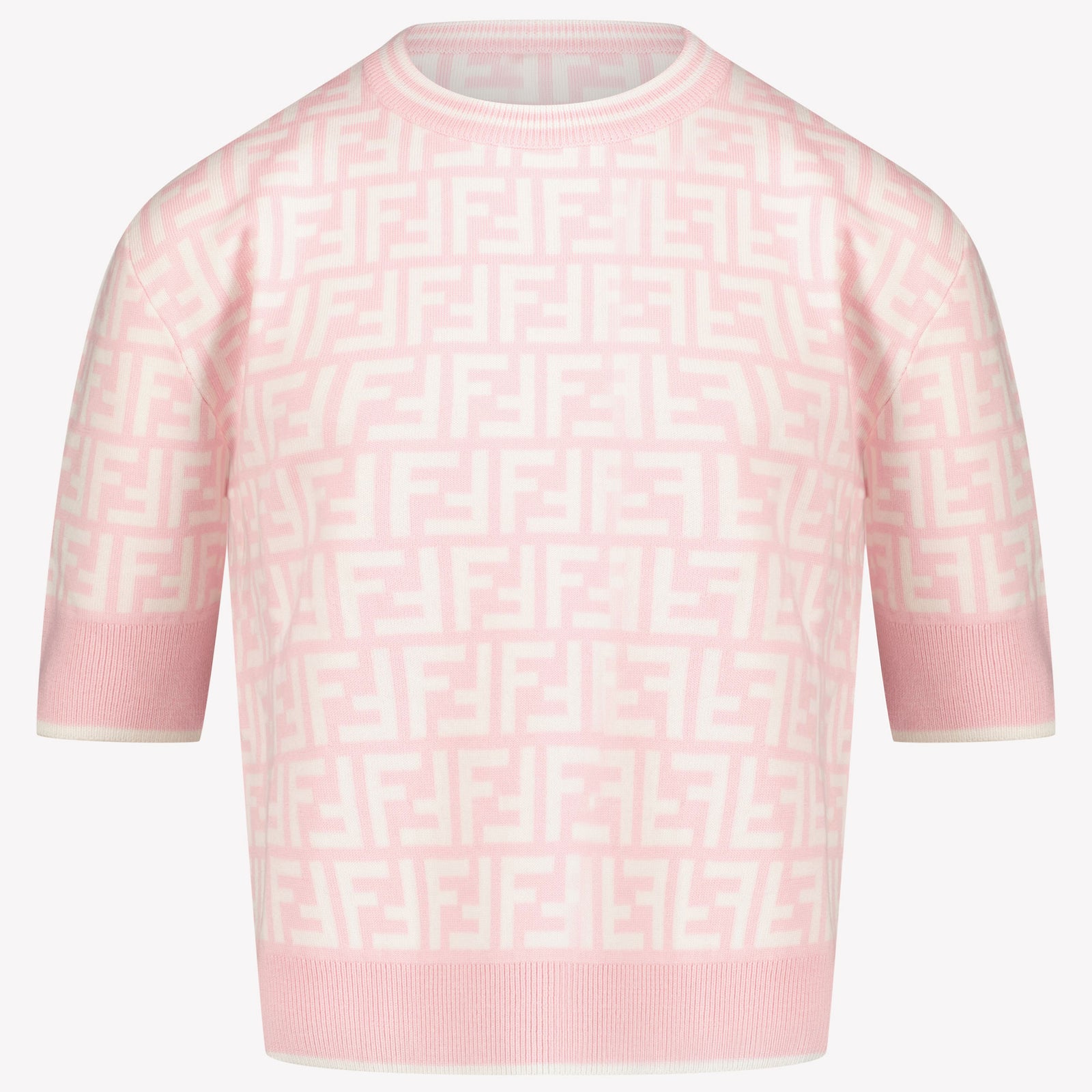 Fendi Niño Chicas Camiseta Rosa claro