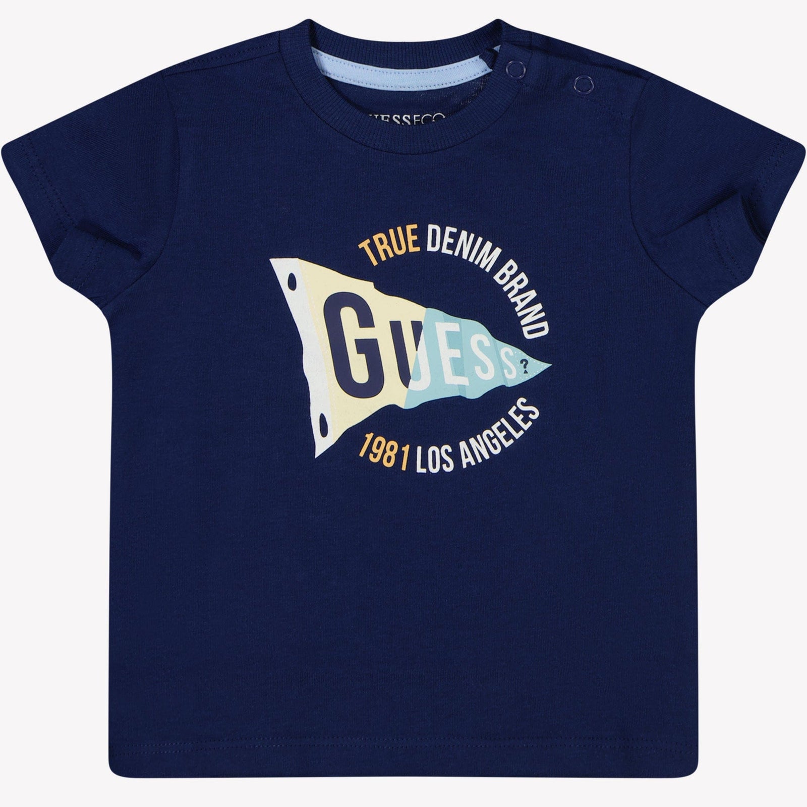 Guess Baby Jongens T-Shirt Navy 12 mnd