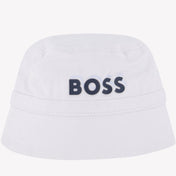 Boss bambino cappello da cappello bianco