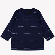 Givenchy Baby pojkar t-shirt marinblå