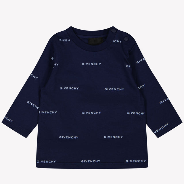 Givenchy Baby Jongens T-shirt Navy 6 mnd