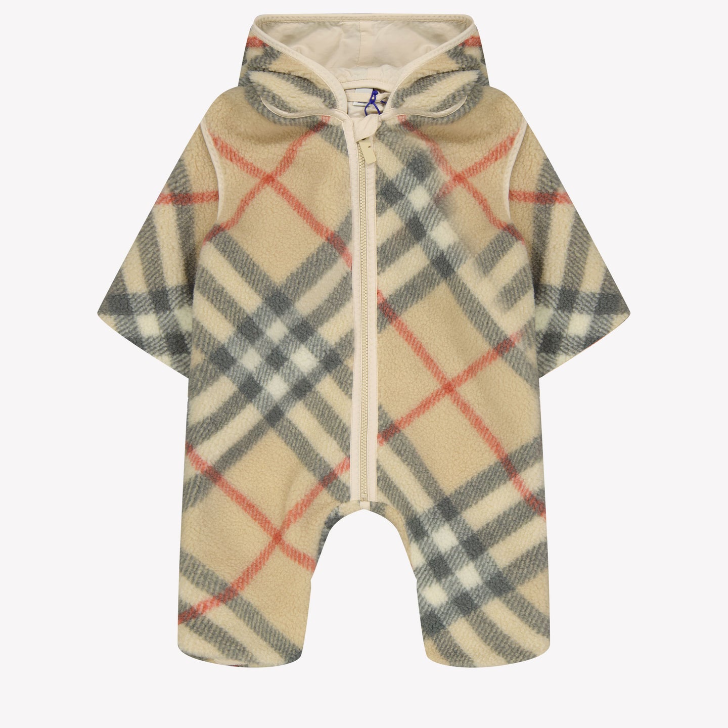 Burberry Sandy Baby Unisex Playsuit in Beige