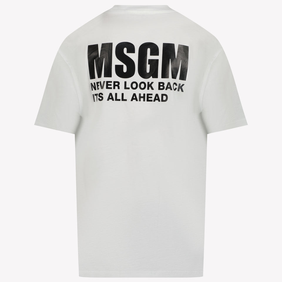 MSGM Unisex Camiseta Blanco