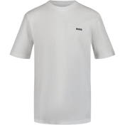Boss Enfant Garçons T-shirt Blanc