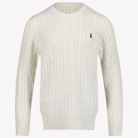 Ralph Lauren Ragazzo Ragazzi Maglione in Bianco