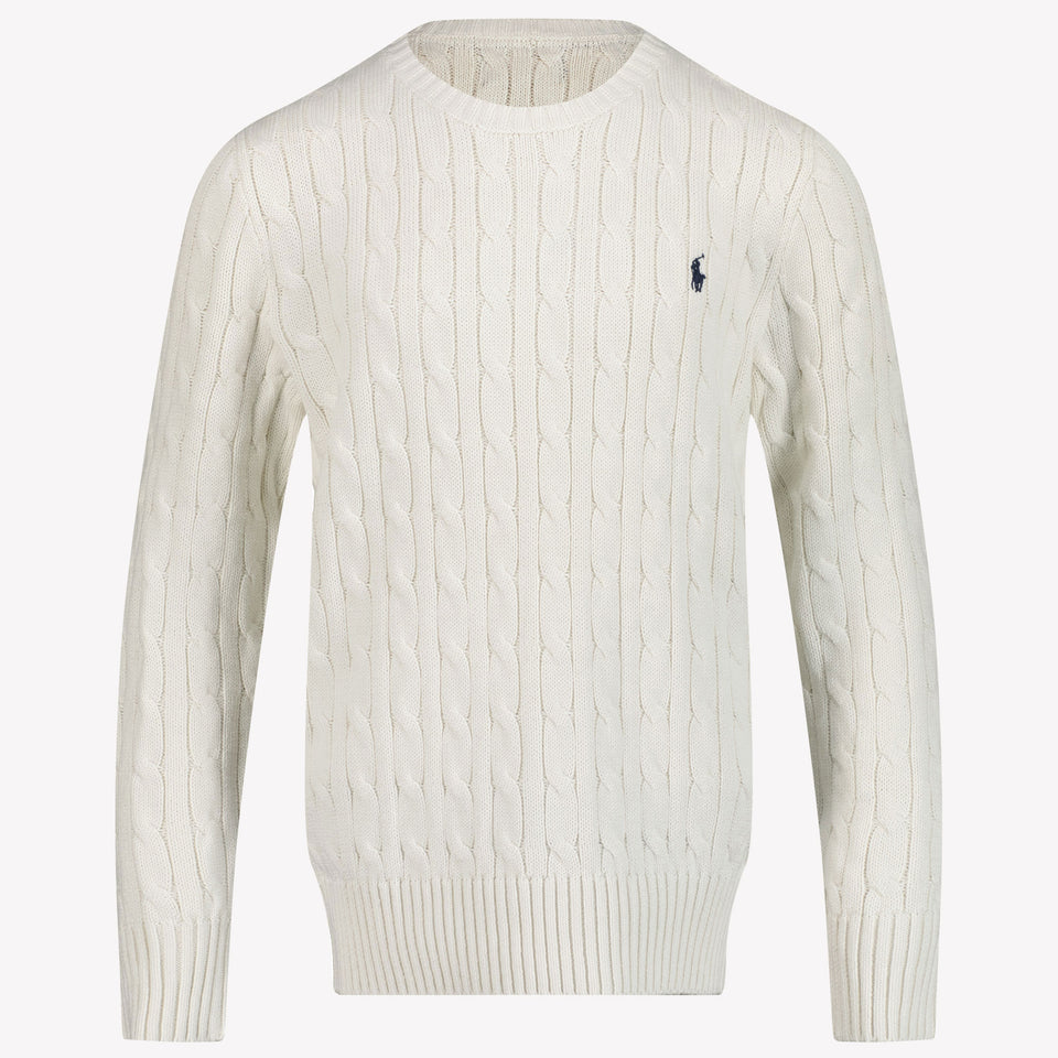 Ralph Lauren Kids Boys Sweater in White