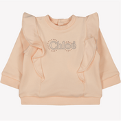 Chloe Baby Girls suéter rosa claro