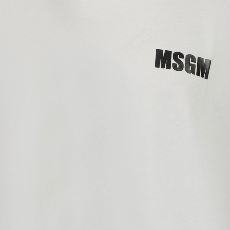 MSGM Unisex Camiseta Blanco