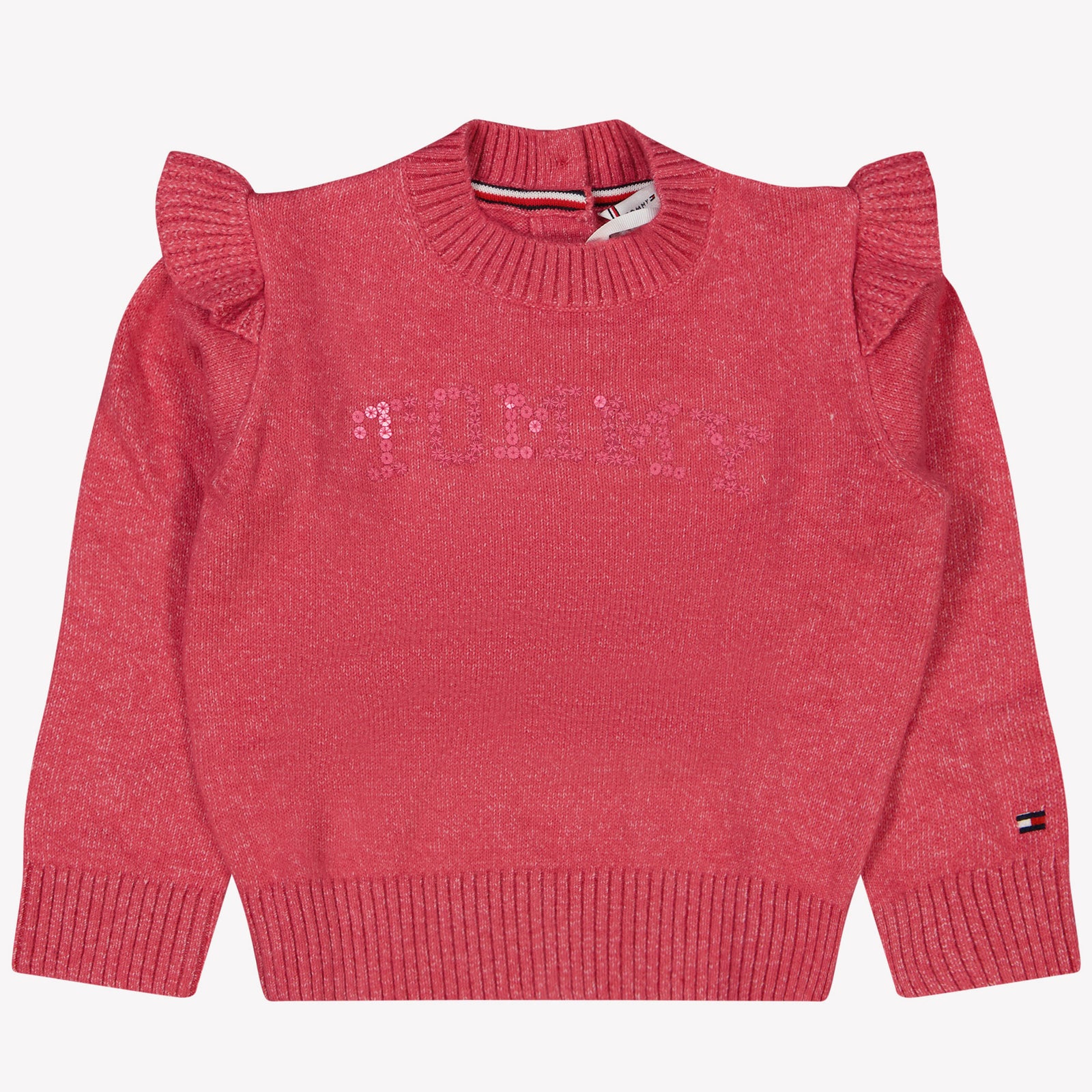 Tommy Hilfiger Suéter de niñas para niñas fucsia