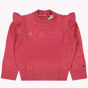 Tommy Hilfiger Bambino Ragazze Maglione Fucsia