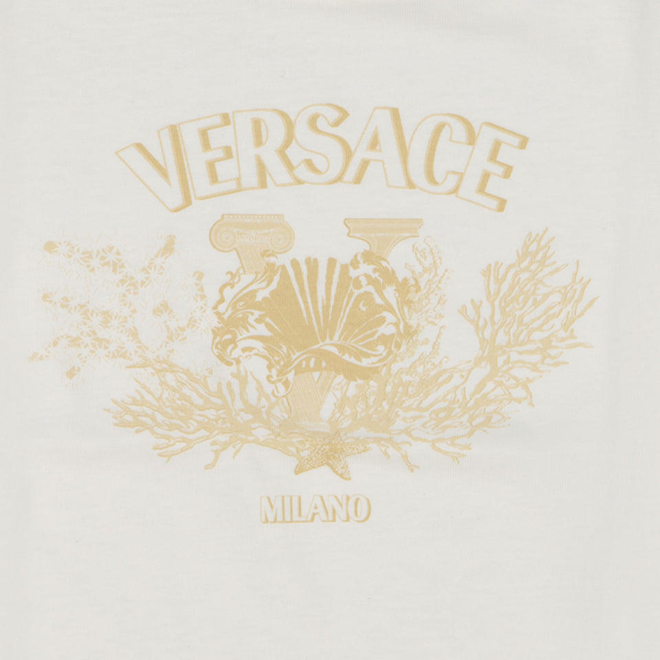 Versace Baby Unisex Camiseta blanca