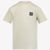 Stone Island Garçons T-shirt Beige Clair