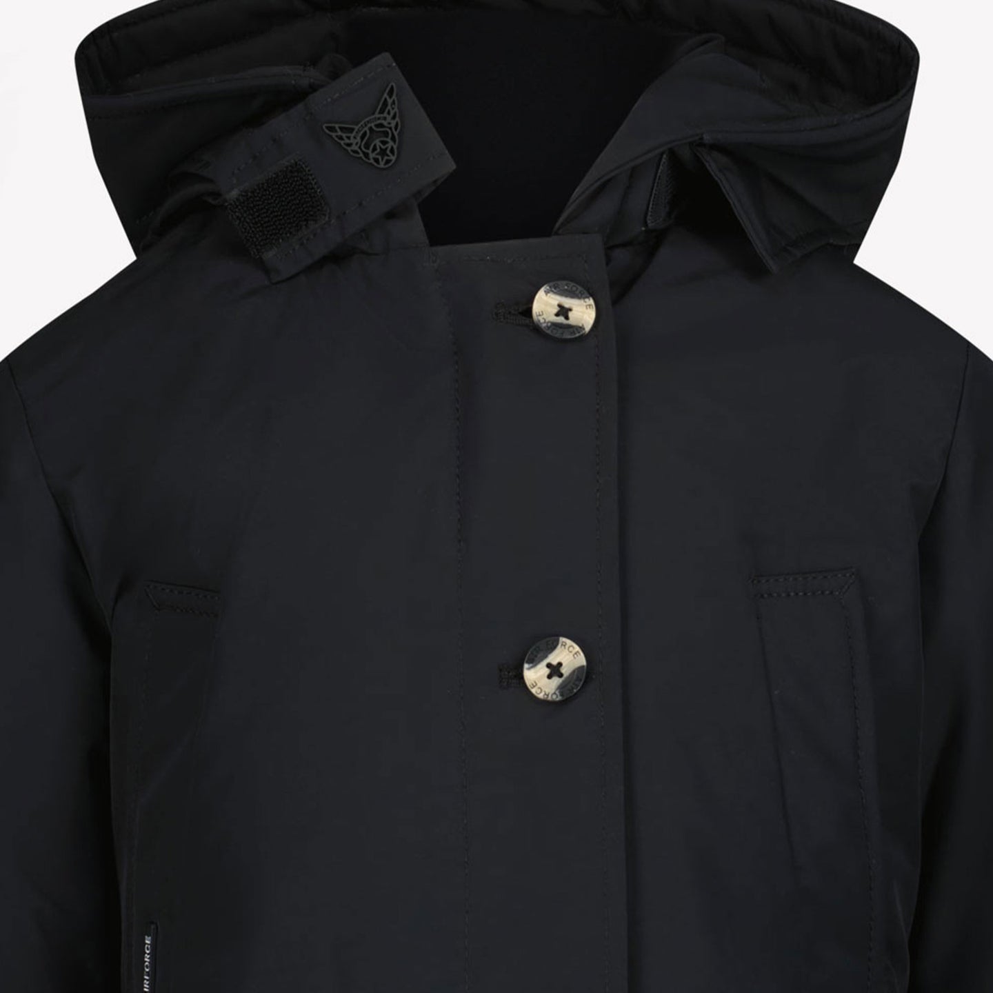 Airforce Mädchen Winterjacke Schwarz