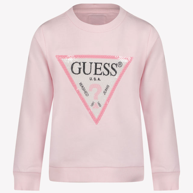 Guess Suéter de chicas rosa claro