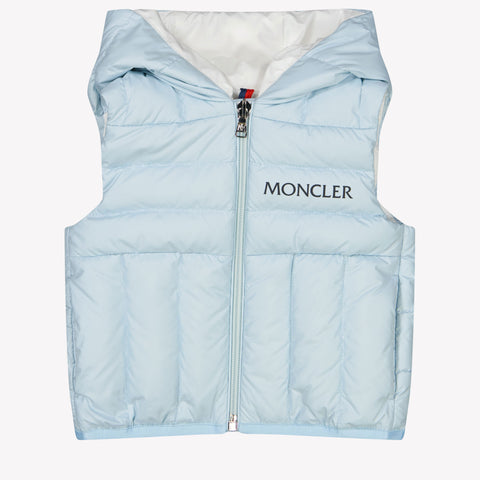 Moncler Nerville Baby Jungen Körper wärmer in Hellblau