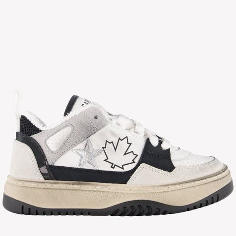 Dsquared2 Garçons Baskets Blanc