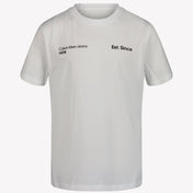 Calvin Klein T-shirt de meninos Branco