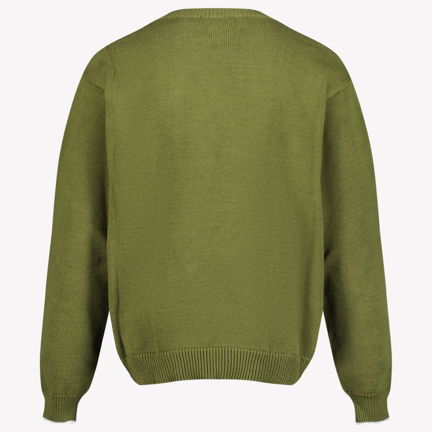 Off-White Ragazzi Maglione Verde Oliva