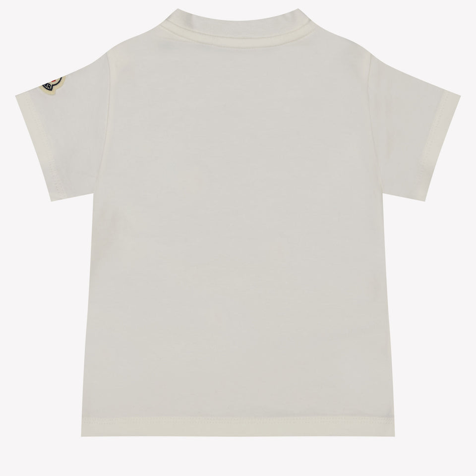 Moncler Bebé Chicos Camiseta en Blanco