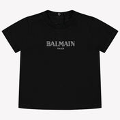 Balmain Bambino Ragazzi Maglietta Nero