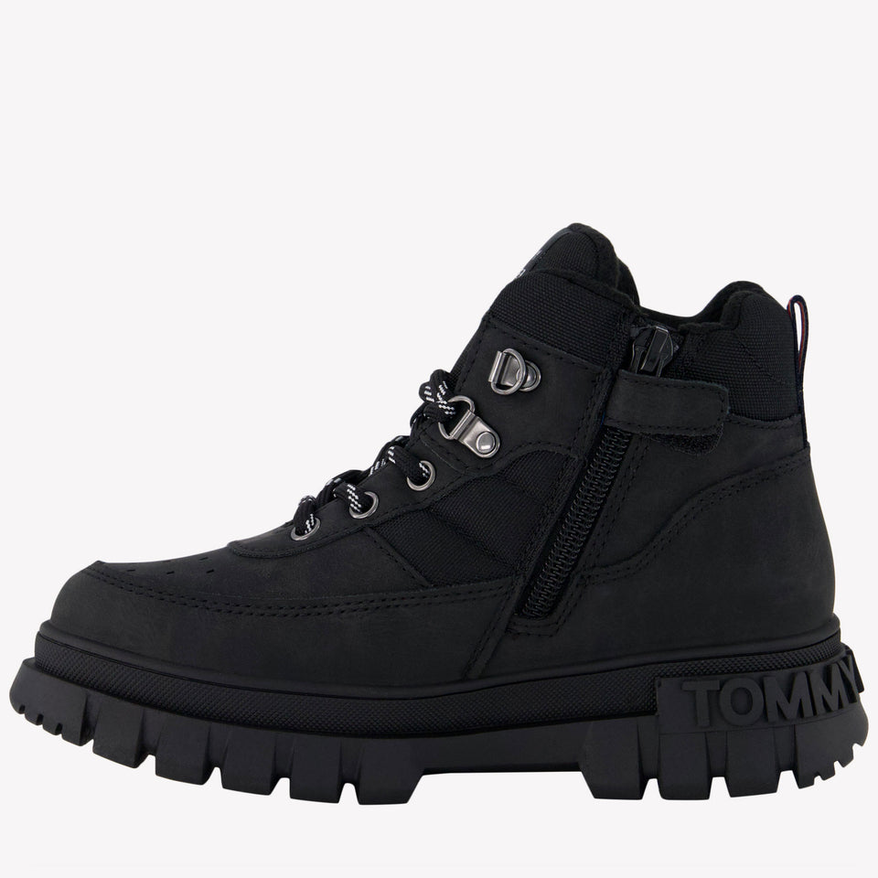 Tommy Hilfiger Chicos Botas Negro