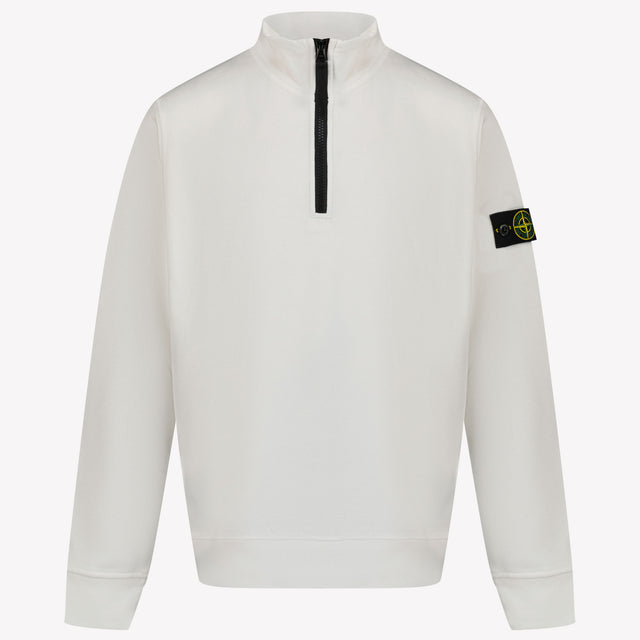 Stone Island Enfant Garçons Pull Blanc