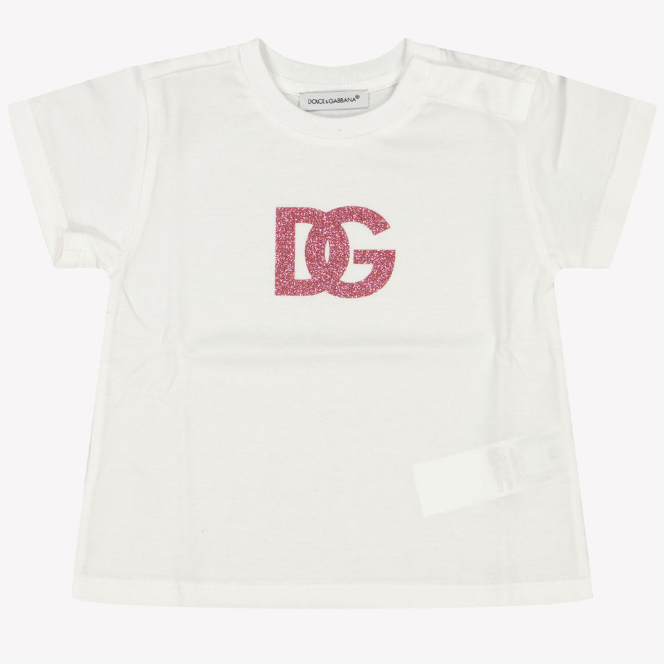 Dolce & Gabbana Bébé Filles T-shirt Blanc