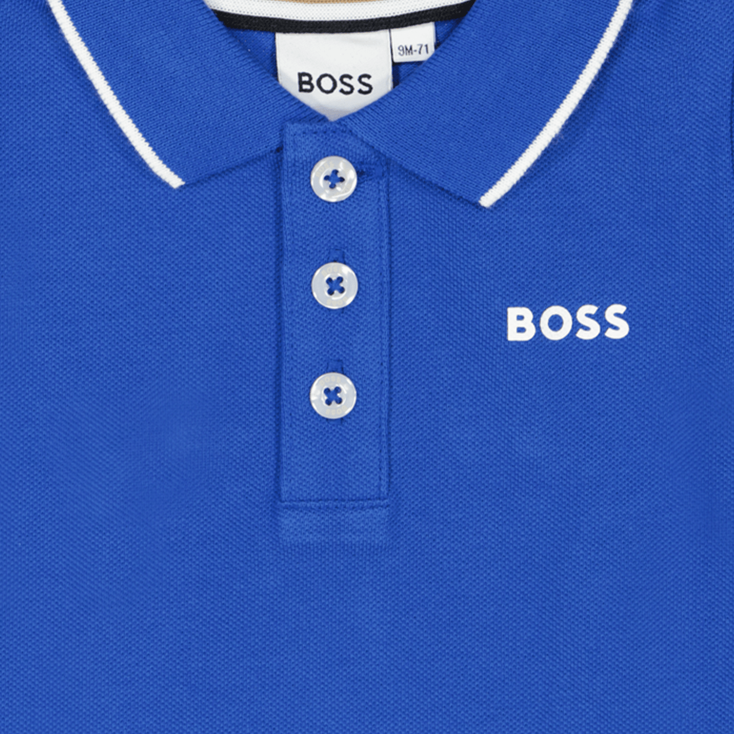 Boss Baby Jongens Polo Cobalt Blauw 6 mnd