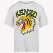 Kenzo Kids Camiseta unissex branca