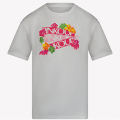 Camiseta de chicas para niños de Pinko blanca