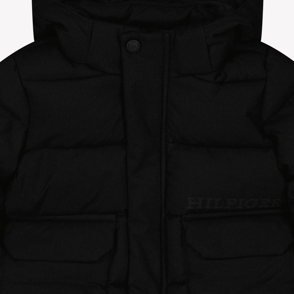 Tommy Hilfiger Jungen Wintermantel Schwarz