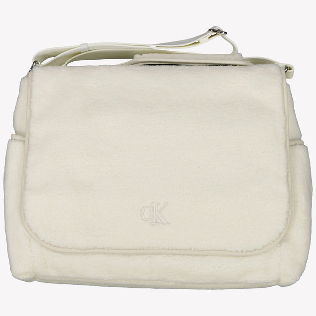 Calvin Klein Bebé Unisex Bolsa de pañales Blanco Roto