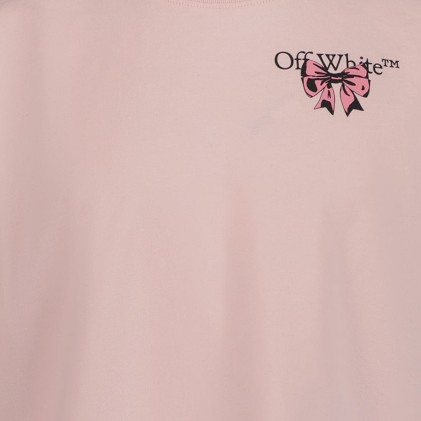 Off-White Mädchen T-Shirt Hellrosa