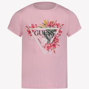 Guess Enfant Filles T-shirt Rose