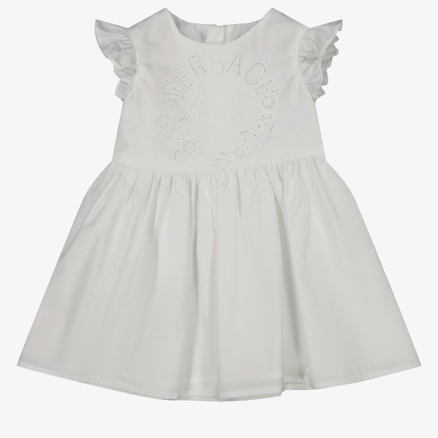 Versace Bébé Filles Robe Blanc