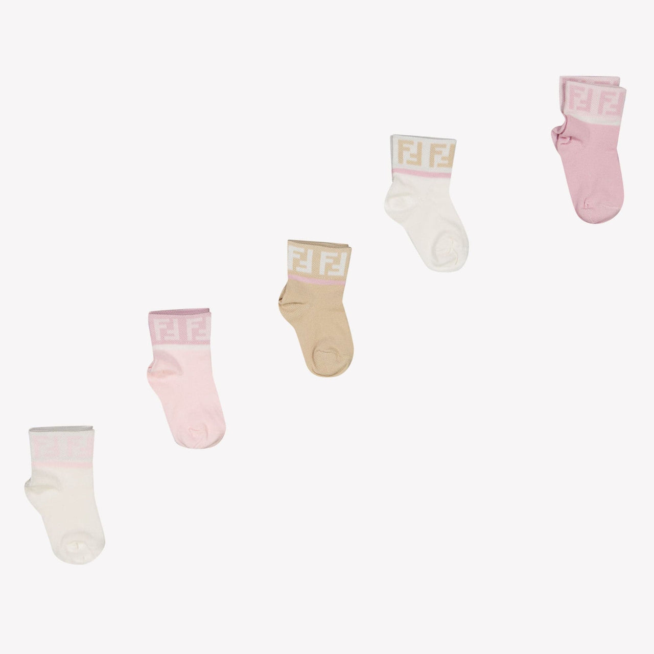 Fendi Bebé Chicas Calcetines Rosa claro