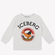 Iceberg Bambino Ragazzi Maglietta Bianco