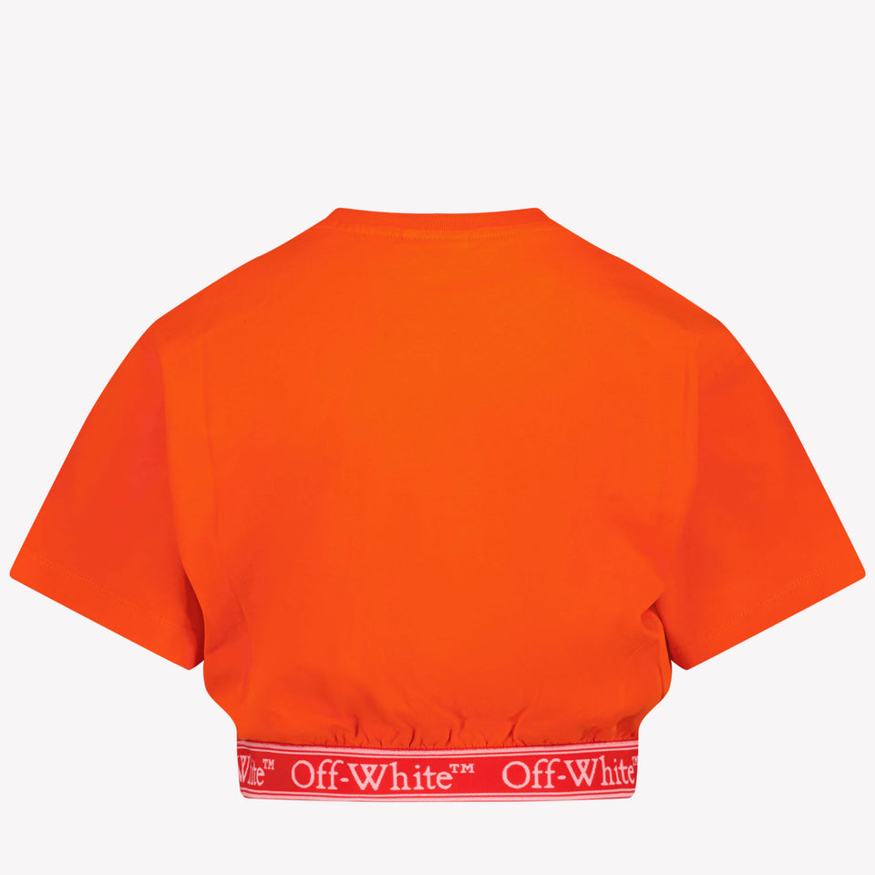 Off-White Kinder Meisjes T-Shirt In Rood