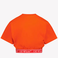 Off-White Kinder Mädchen T-Shirt Rot