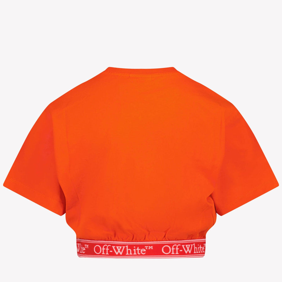 Off-White Kinder Mädchen T-Shirt Rot