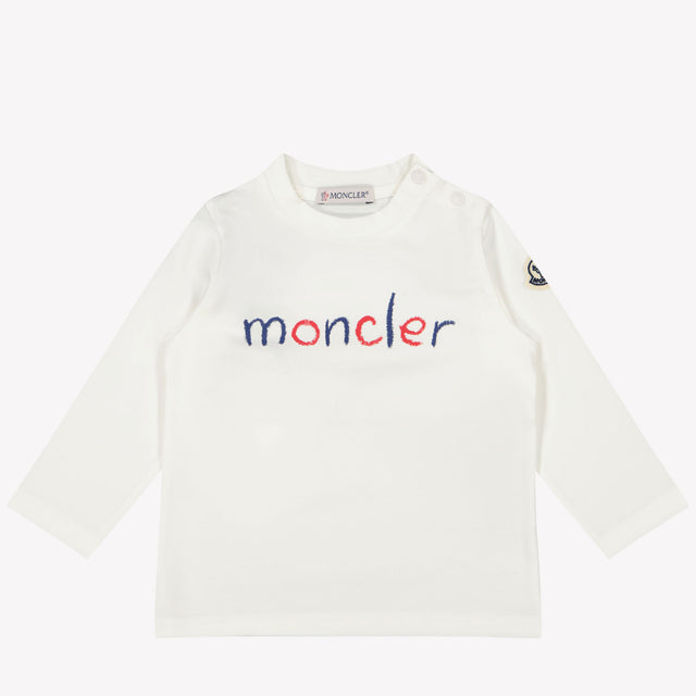 Moncler Baby Jongens T-Shirt In Wit